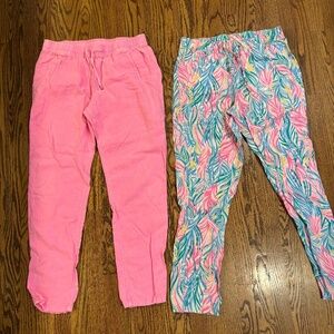 Lilly Pulitzer Pink and Tropical Print Pants